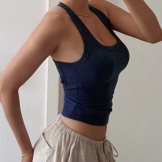 Damen Sportliches Tanktop mit rückenfreier Gestaltung EB