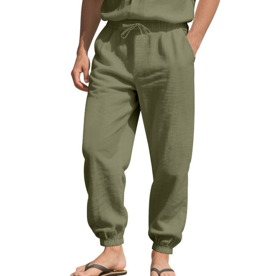 Herren Bequeme Alltagshose mit elastischem Bund und Taschen EB