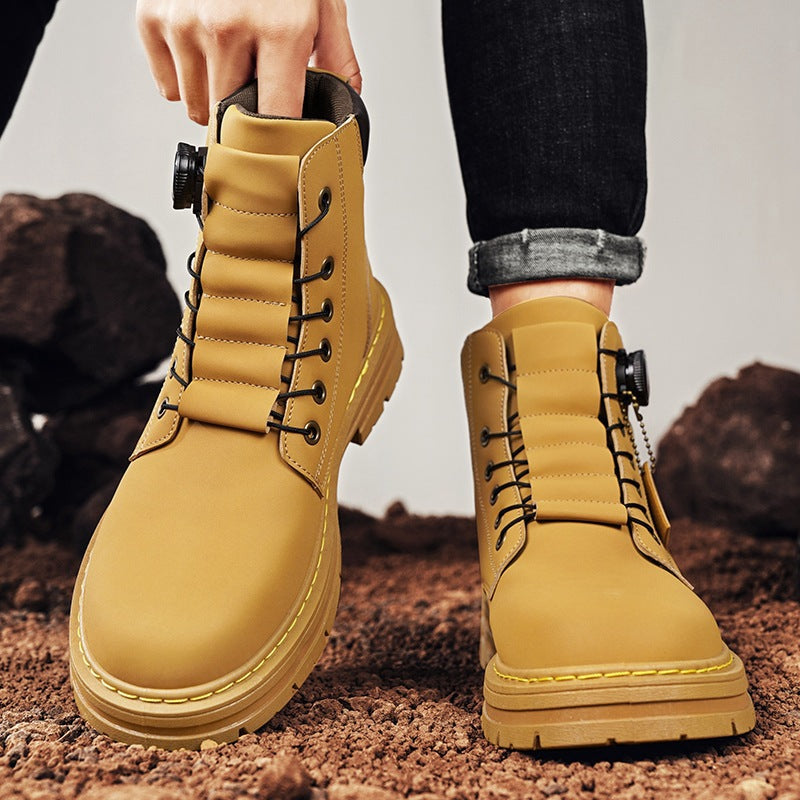 Herren robuste Schnürboots mit rutschfester Sohle und wasserabweisendem Obermaterial EB