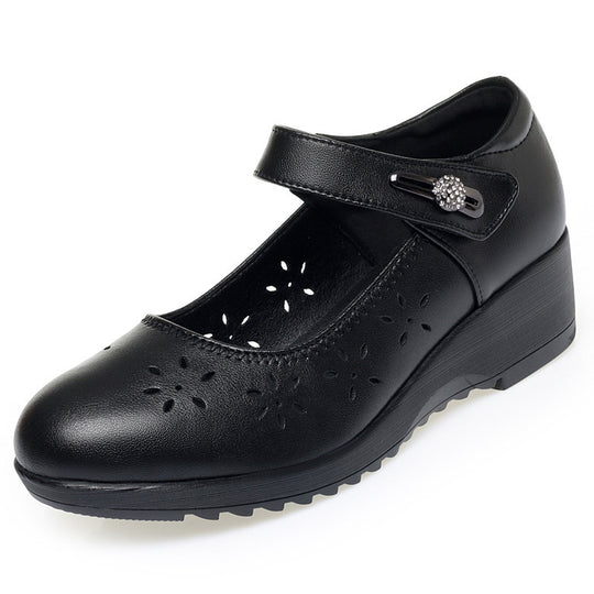 Damen Komfortable und elegante Mary Jane Schuhe mit modischem Riemen EB