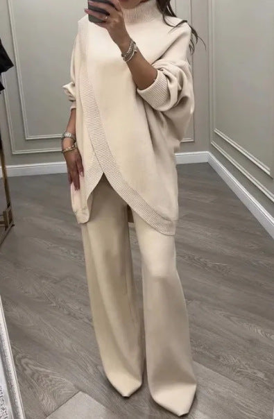 Damen Lässiger Strickanzug mit weitem Schnitt EB