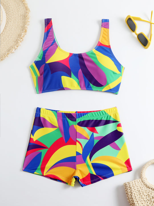 Damen Bikini-Set mit floralem Muster und komfortabler Passform EB