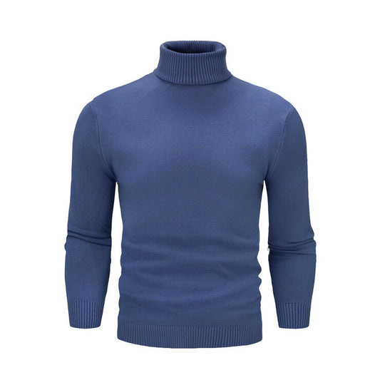 Herren eleganter Rollkragenpullover aus feiner Merinowolle EB