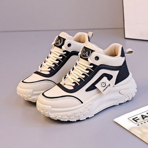 Damen Sportliche High-Top Sneakers mit dämpfender Sohle und robuster Profilierung EB