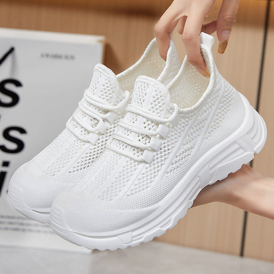 Damen Atmungsaktive Lauf-Sneaker mit flexiblem Schnellschnürsystem EB