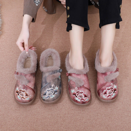 Damen elegante Hausschuh-Design mit warmer Fütterung EB