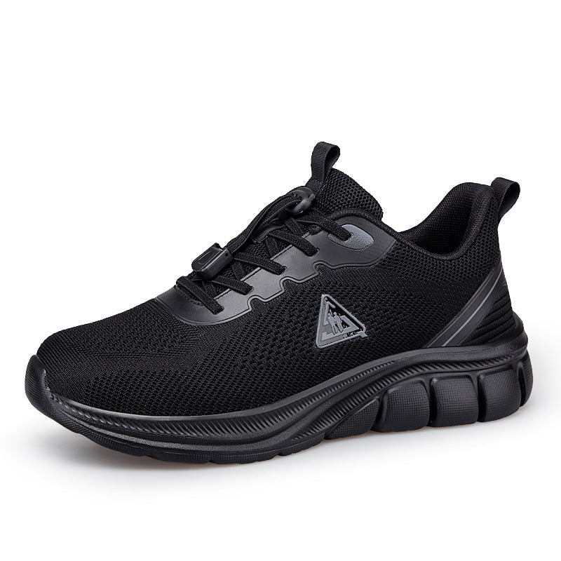 Damen nan leichter atmungsaktiver Strick-Walking-Sneaker mit Schnellzugverschluss und ergonomischer EVA-Dämpfung EB