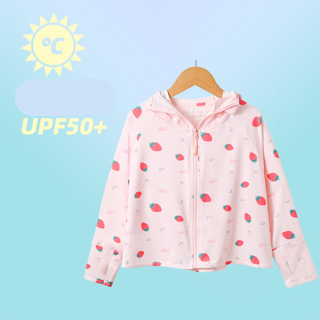 Jungen atmungsaktive Kapuzenjacke mit UV-Schutz EB