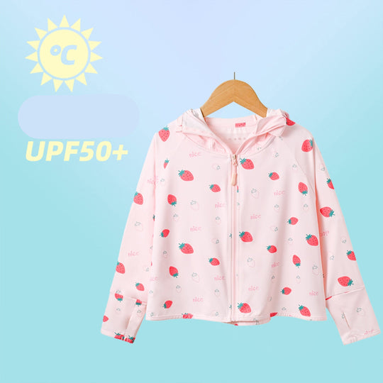 Jungen atmungsaktive Kapuzenjacke mit UV-Schutz EB
