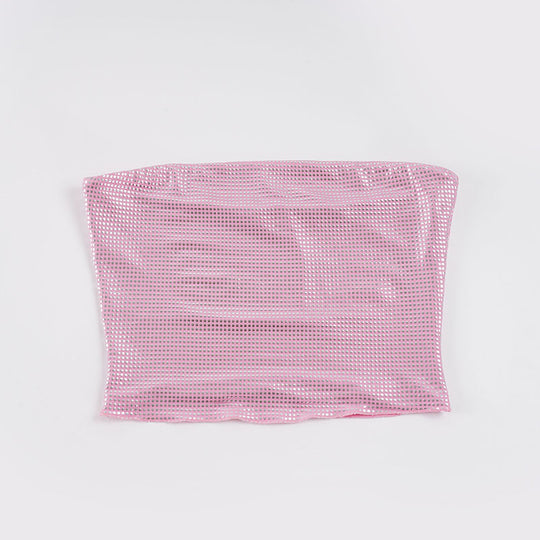 Damen Bandeau-Top mit funkelnden Pailletten und elastischem Schnitt EB