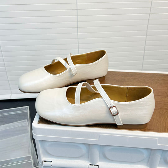 Damen Ballerinas mit elegantem Riemen und weicher Innensohle EB