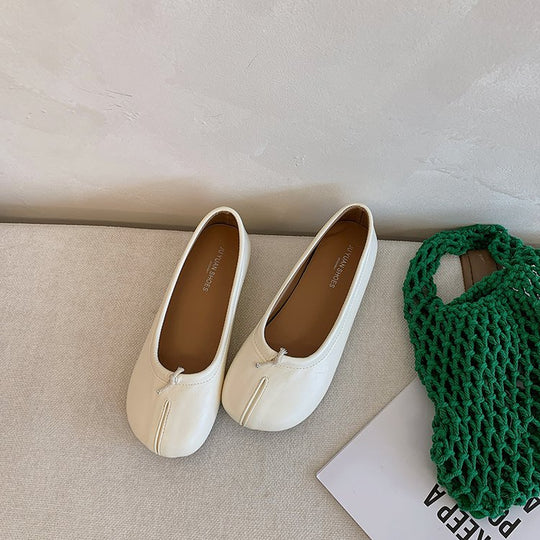 Damen Ballerina-Schuhe mit modischen Einschnitten und bequemer Sohle EB