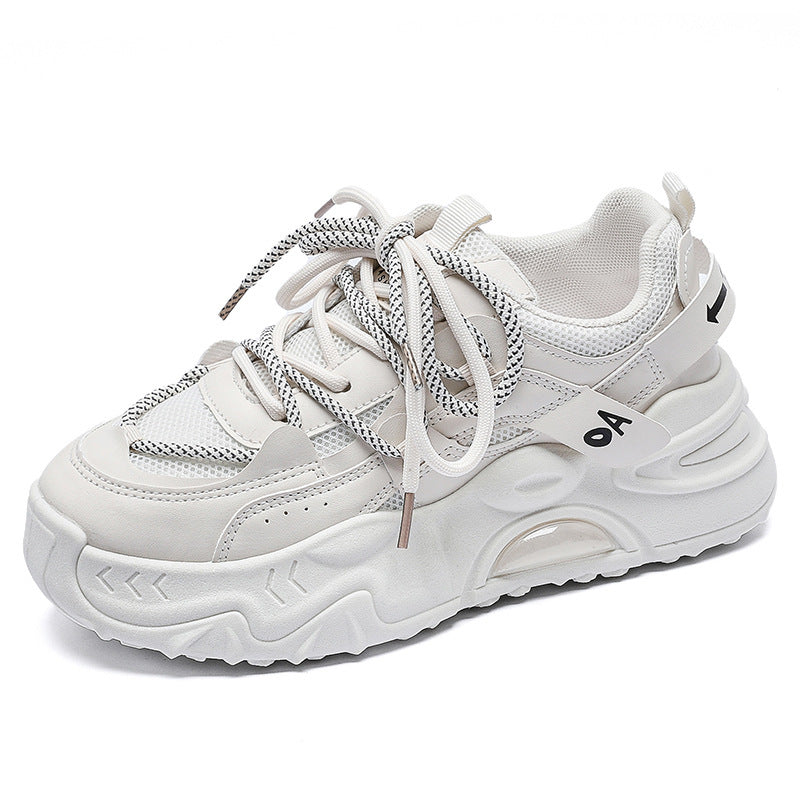 Damen Sportliche Chunky Sneakers mit atmungsaktiver Mesh-Oberfläche und gepolsterter Sohle EB