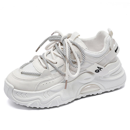 Damen Sportliche Chunky Sneakers mit atmungsaktiver Mesh-Oberfläche und gepolsterter Sohle EB