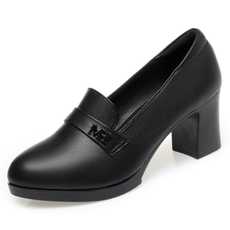 Damen elegante Pumps mit modischem Schmuckdetail und komfortablem Blockabsatz EB