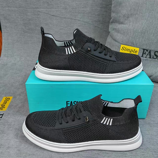 Damen Atmungsaktive Sport Sneakers mit originellem Zipper-Design EB