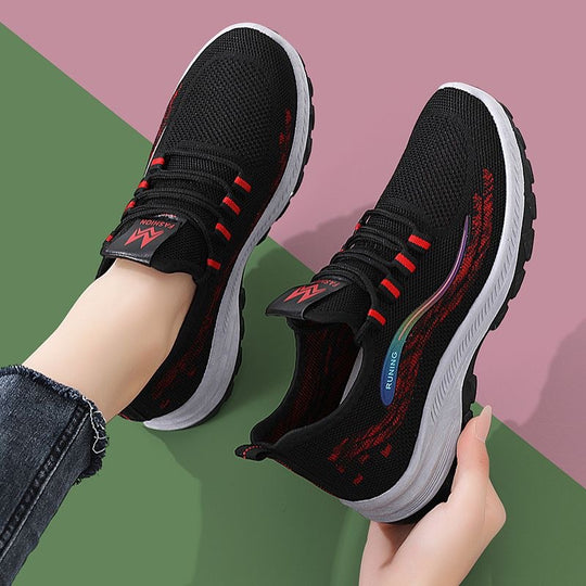 Damen Atmungsaktive Fitness-Sneaker mit rutschfester Außensohle EB