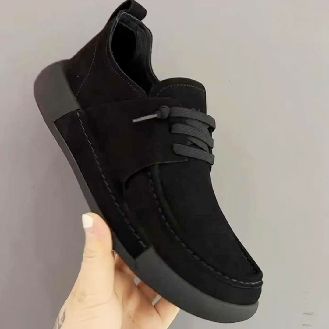 Damen lässige Schnürschuhe aus hochwertigem Wildleder EB