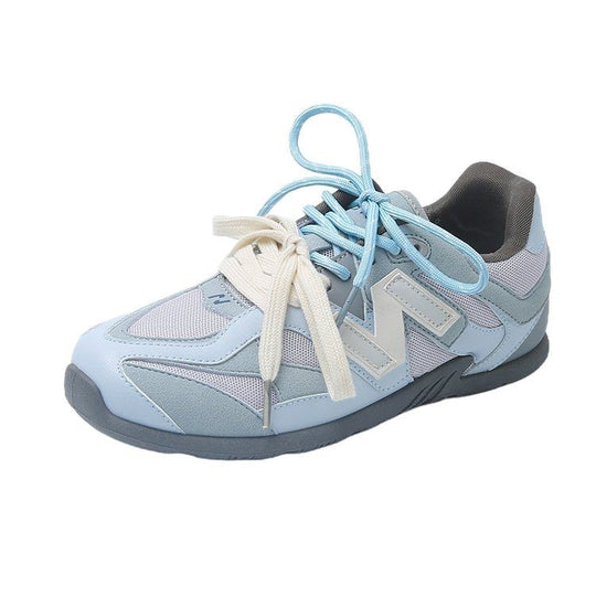 Damen sportliche Lauf-Sneaker mit atmungsaktivem Mesh-Obermaterial und kombiniertem Riemen EB