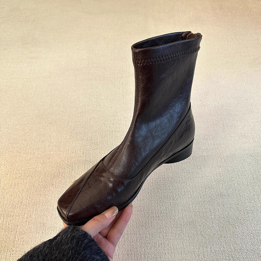 Damen elegante Chelsea Boots mit spitzem Fußteil EB