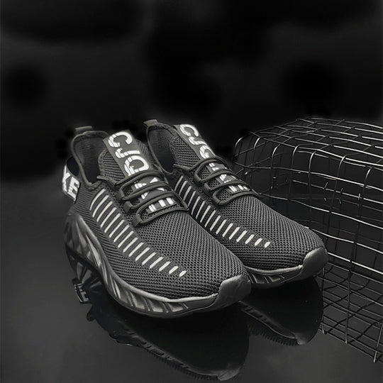 Damen Sportliche Strick-Sneakers mit Flexiblem Dämpfungssystem EB