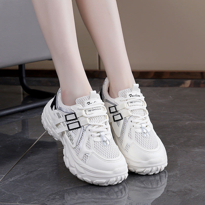 Damen Sportliche Sneakers mit atmungsaktivem Obermaterial und ergonomischer Dämpfung EB