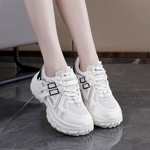 Damen Sportliche Sneakers mit atmungsaktivem Obermaterial und ergonomischer Dämpfung EB