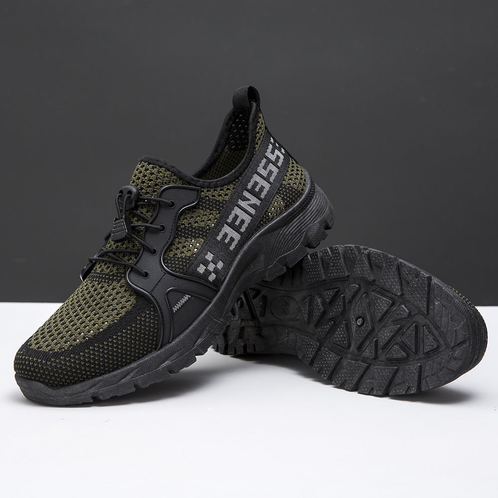 Damen Sportliche Mesh-Sneaker mit druckdämpfender Sohle und elastischem Schnürsystem EB