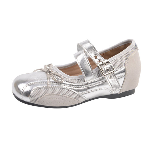 Damen Ballerinas mit zwei verstellbaren Riemchen und elegantem Design EB