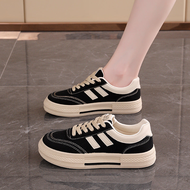 Damen Sportliche Sneakers mit kontrastierendem Design und bequemer Laufsohle EB