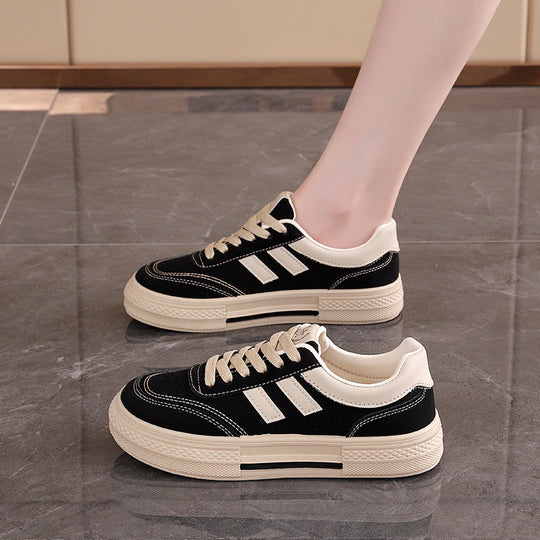 Damen Sportliche Sneakers mit kontrastierendem Design und bequemer Laufsohle EB