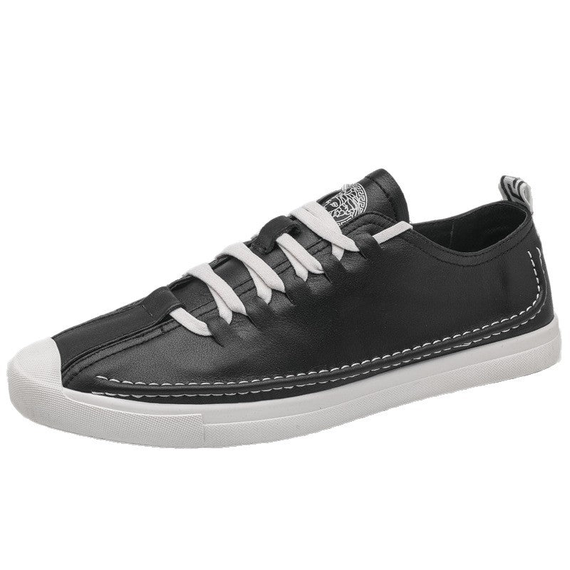 Damen Modische Sneakers mit hochwertiger Leder-Oberfläche und bequemem Innenfutter EB