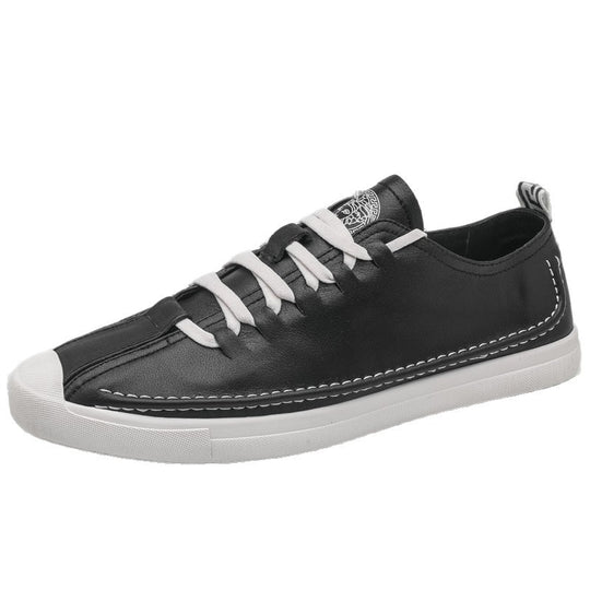 Damen Modische Sneakers mit hochwertiger Leder-Oberfläche und bequemem Innenfutter EB