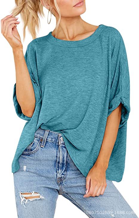 Damen lässiges Oversized T-Shirt EB