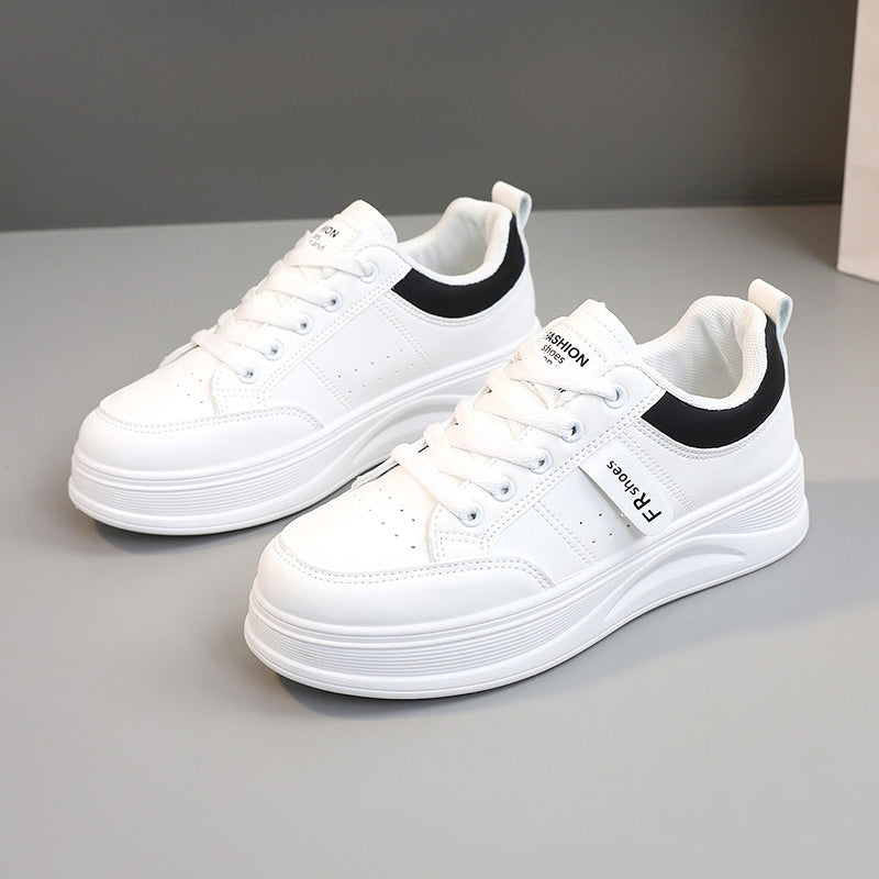 Damen modische Plateau-Sneaker mit atmungsaktiver Mesh-Oberfläche und rutschfester Sohle EB