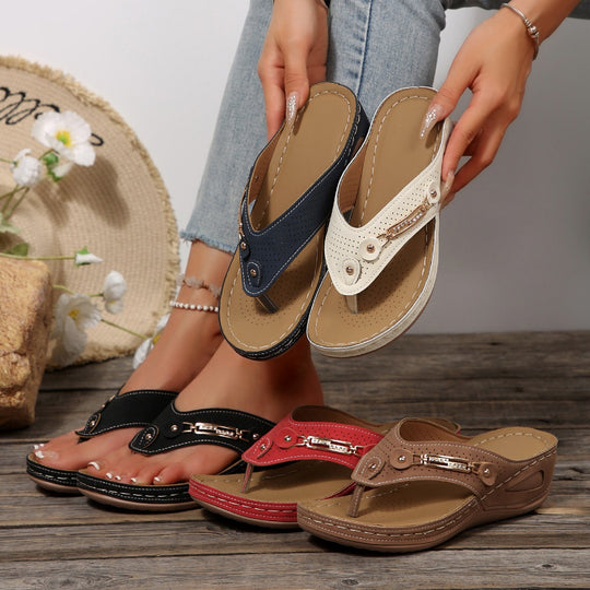 Damen Komfortable Entspannungs-Sandalen mit modischem Design EB