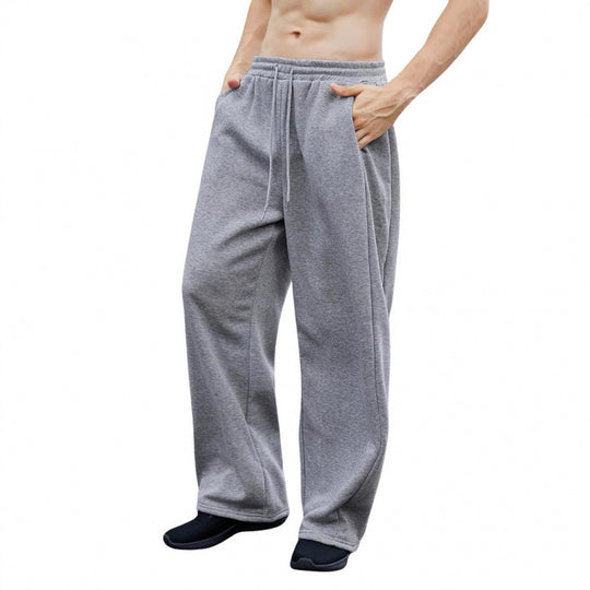 Damen nan weite Oversize Jogginghose mit tiefem Schritt, elastischem Bund und Kordelzug EB