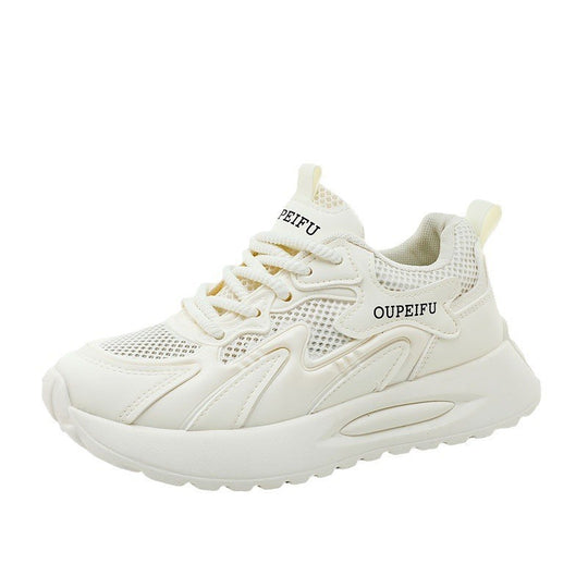 Damen moderne Sneaker mit atmungsaktiver Mesh-Oberfläche und dämpfender Sohle EB