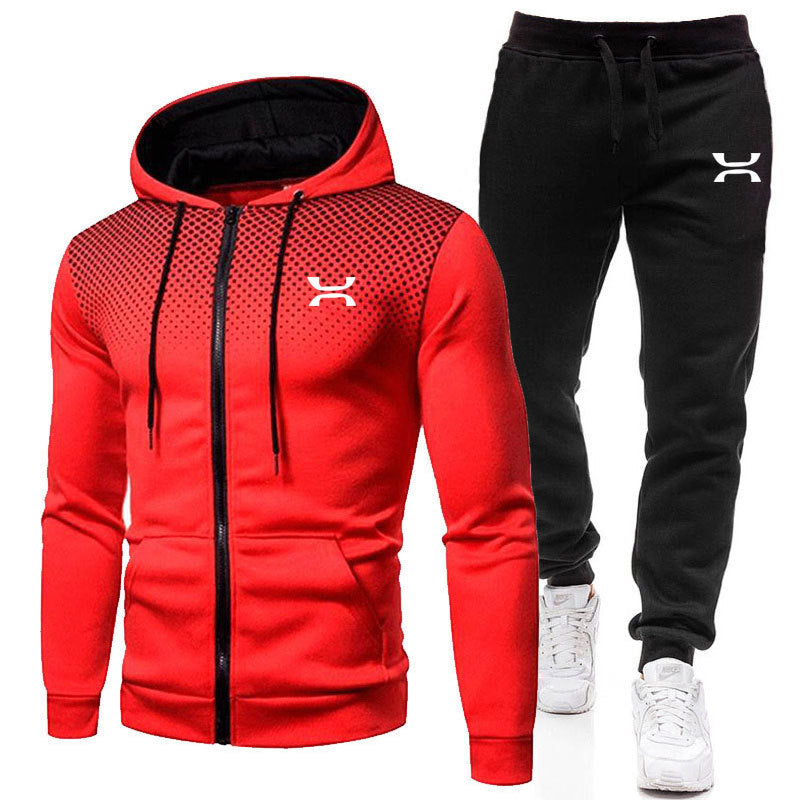 EB Herren Sportanzug mit Reißverschluss-Hoodie und Jogginghose