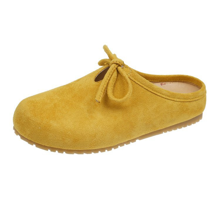 Damen hochwertige Slipper mit weichem Innensohle und dekorativem Schleifchen EB