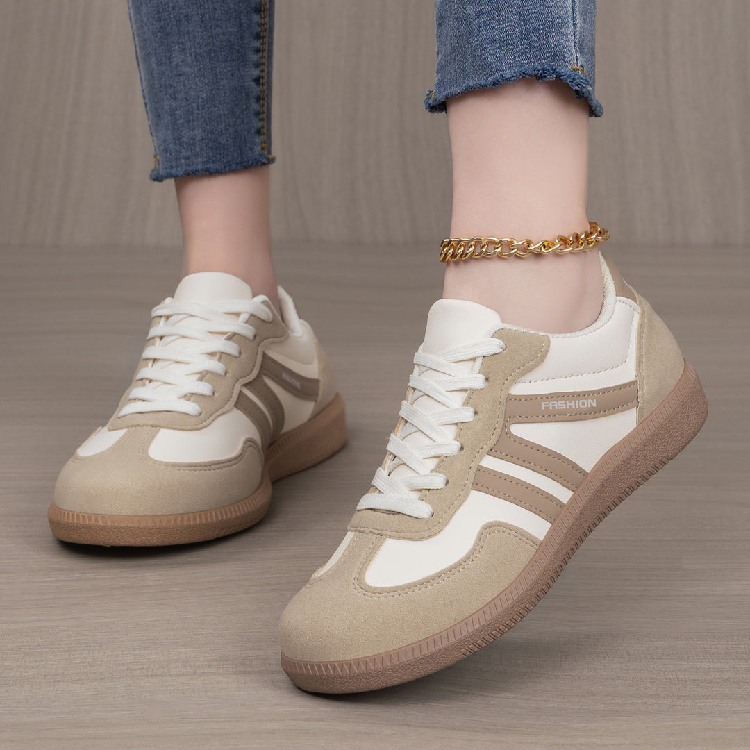 Damen Sportliche Sneakers mit rutschfester Gummisohle und modischem Design EB