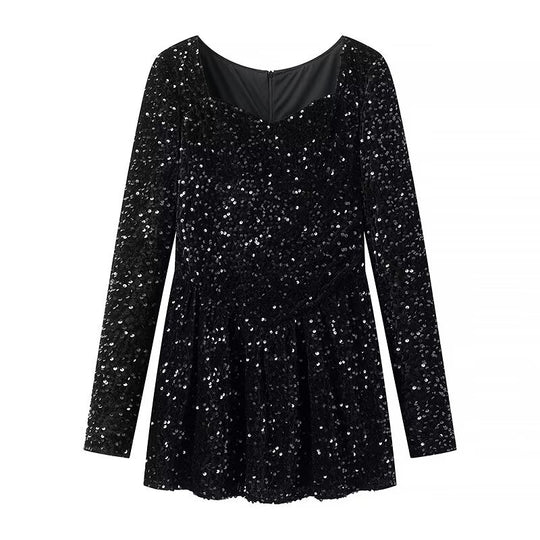 Damen Glitzerndes Abendkleid mit elegantem A-Linien-Schnitt EB