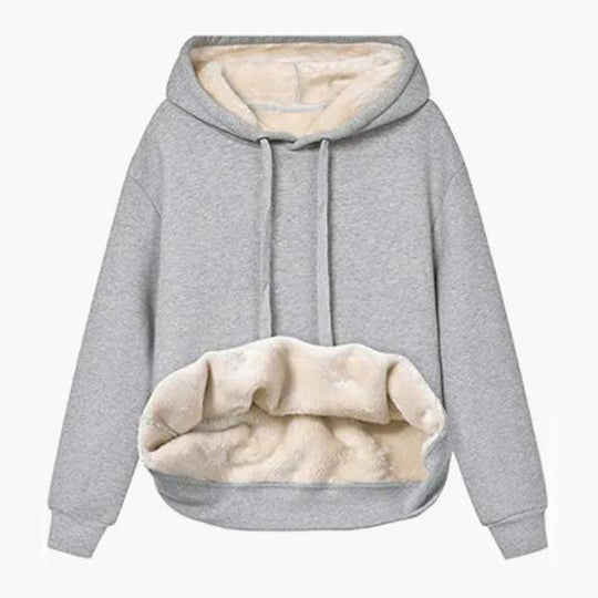 Damen Kuscheliger Kapuzenpullover mit Fleece-Futter EB