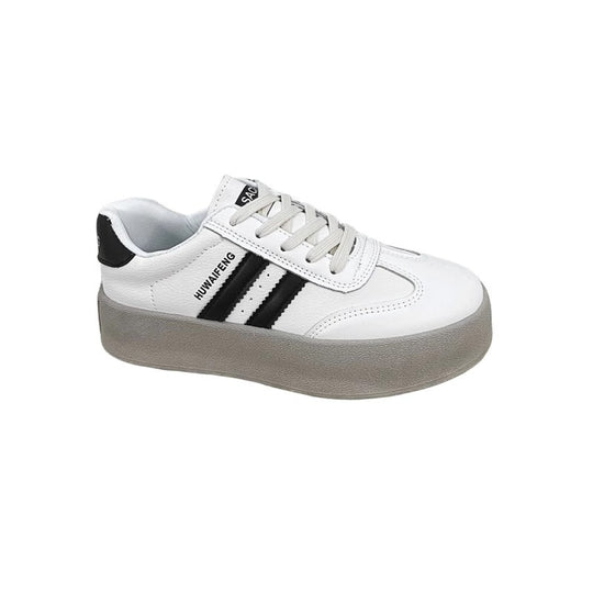 Damen Plateau Sneakers mit elegantem Design und rutschfester Sohle EB