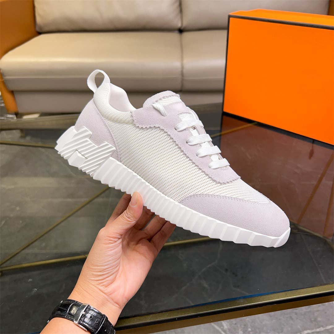 Damen Modische Sneakers mit atmungsaktiver Oberflächenstruktur und robustem Profil EB