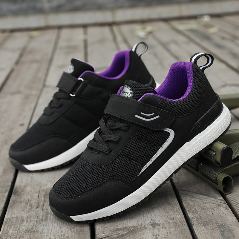 Damen Sportliche Sneaker mit praktischem Klettverschluss und atmungsaktivem Obermaterial EB