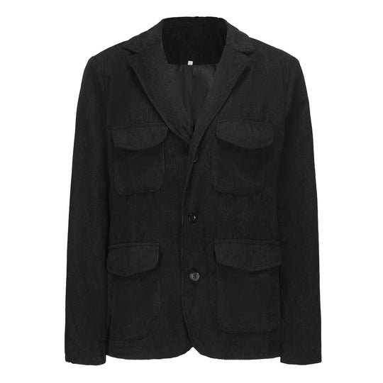 Herren leichte Cordjacke mit praktischen Taschen und modernem Design EB