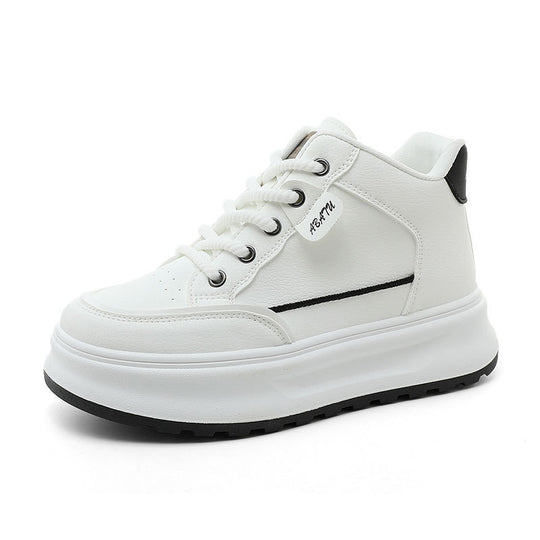 Damen Sportliche High-Top Sneakers mit gepolsterter Sohle und atmungsaktiver Struktur EB