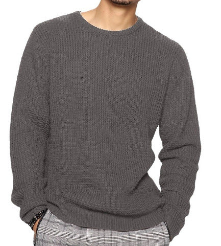 Herren Strukturierter Pullover mit Rundhalsausschnitt EB