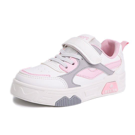 Damen sportliche Sneakers mit Klettverschluss und gepolsterter Innensohle EB